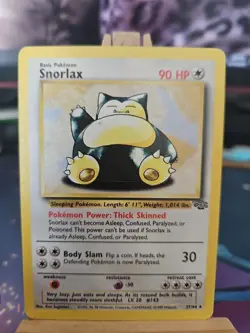 Pokemon TCG Snorlax Jungle Card 27/64 Unlimited Rare, LP Condition Non Holo - Image 1
