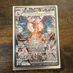 Pokemon TCG Charizard EX Sir Obsidian Flames 223/197 Full Art Secret Rare Card - Image 1