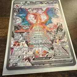 Pokemon TCG Charizard EX Sir Obsidian Flames 223/197 Full Art Secret Rare Card - Image 2