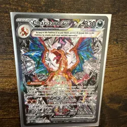 Pokemon TCG Charizard EX Sir Obsidian Flames 223/197 Full Art Secret Rare Card - Image 3