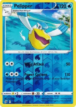 Pelipper 42/192 Reverse Holo | Rebel Clash | Pokemon Card - Image 1