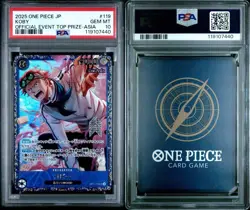 PSA 10 One Piece Card JP Koby OP11-119 Flagship Battle Winner Prize "Asia" - Image 3