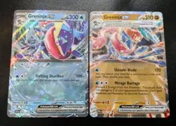 Greninja ex 041/142 & Greninja ex 106/167 Holo Double Rare Pokemon Card Set NM - Image 1
