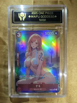 NAMI One Piece Anime Waifu Goddess CUSTOM CARD - Image 1