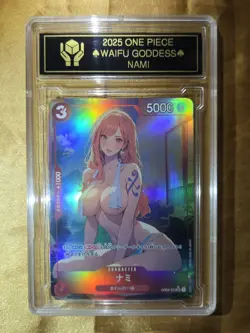 NAMI One Piece Anime Waifu Goddess CUSTOM CARD - Image 2