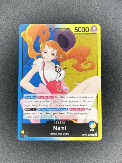 Nami OP11-041 Leader Common A Fist of Divine Speed ONE PIECE Card English - Image 1