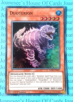 LEDU-EN037 Duoterion Super Rare Yu-Gi-Oh Card 1st Edition NM - Image 1