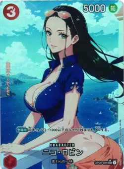 NICO ROBIN ONE PIECE Holo Custom Art Goddess Story Anime Collectible Card - Image 1