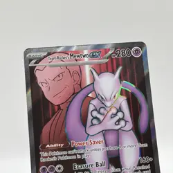 Pokemon Mewtwo EX TCG Team Rockets 213/182 Full Art Destined Rivals English MP - Image 2