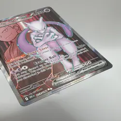 Pokemon Mewtwo EX TCG Team Rockets 213/182 Full Art Destined Rivals English MP - Image 3