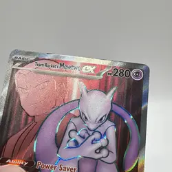 Pokemon Mewtwo EX TCG Team Rockets 213/182 Full Art Destined Rivals English MP - Image 4