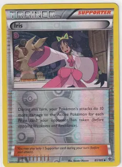 Pokemon - Iris - 81/101 - Reverse Holo - Plasma Blast - NM/M - Image 1