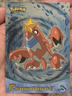 2003 Topps Pokemon Advanced Crawdaunt #28 Holo NM - Image 1