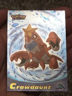 2003 Topps Pokemon Advanced Crawdaunt #28 Holo NM - Image 2