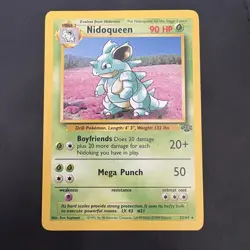 Pokemon Vintage Non-holo Rare Nidoqueen Jungle 23/64 WotC 1999 - Image 1