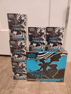 Pokemon Black Bolt Elite Trainer Box ETB & 5 Booster Bundles Sealed New - Image 1