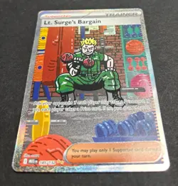 Pokemon TCG: Lt. Surge's Bargain - Mega Evolution - 185/132 - NM - Image 3