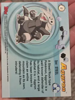 2003 Topps Pokemon Advanced Kyogre 9 Of 10 Pop Up And Aggron #10 - Image 5