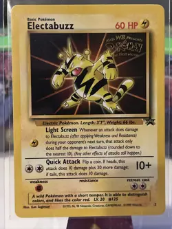 Pokemon TCG Electabuzz Wizards Black Star Promos 2 Regular Promo MP - Image 1