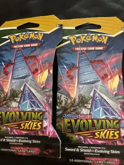 Pokemon TCG Sword/Shield Evolving Skies Sleeved Booster Packs 2X (Duraludon) - Image 1