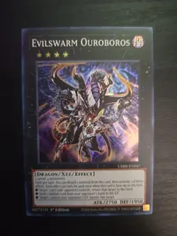 Yu-Gi-Oh! Evilswarm Ouroboros CRBR-EN047 Rare 1st Edition NM - Image 1