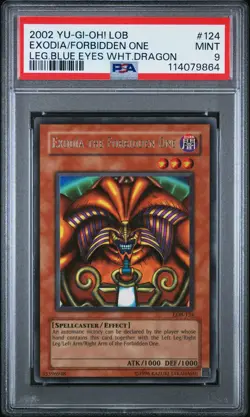 2002 #124 EXODIA THE FORBIDDEN ONE PSA 9 - Image 1
