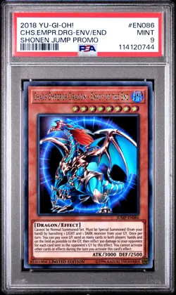 2018 YU-GI-OH! SHONEN JUMP PROMO #EN086 CHAOS EMPEROR DRAGON-ENVOY OF END PSA 9 - Image 1