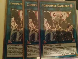 1 Condemned Darklord - DUOV-EN006 - Ultra Rare - 1st Edition - Near Mint - qty 3 - Image 1