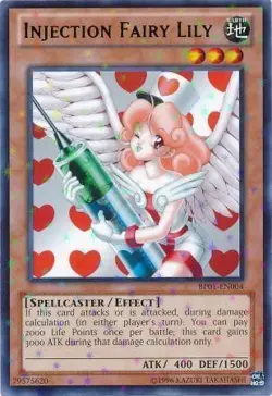 Yu-Gi-Oh Card - BP01-EN004 - INJECTION FAIRY LILY (starfoil rare) - NM/Mint - Image 1