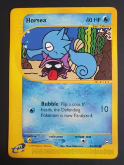 Horsea 84/147 - Aquapolis Set - Pokemon Card - Excellent Condition - Image 1