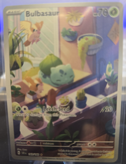 Pokemon TCG Stellar Crown Bulbasaur Holo Rare Card 143/142 Sv07 - Image 1