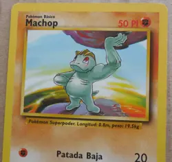Machop 52/102 Common non-holo Spanish Base Set Set Pokemon Card LP - Image 3