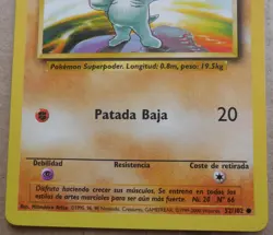 Machop 52/102 Common non-holo Spanish Base Set Set Pokemon Card LP - Image 5
