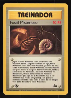 Pokemon Fossil #62/62 Mysterious Fossil Spanish 1st Edition First Card TCCCX - Image 1