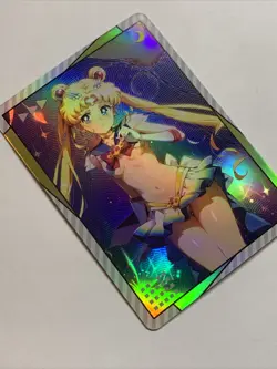 Sailor Moon Girl Sexy ACG Waifu Card Holo Anime Yugioh Art Doujin Cute Crystal - Image 4