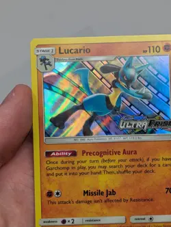Lucario SM95 Ultra Prism - SM Black Star Promos - LP Lightly Played Pokemon Card - Image 2