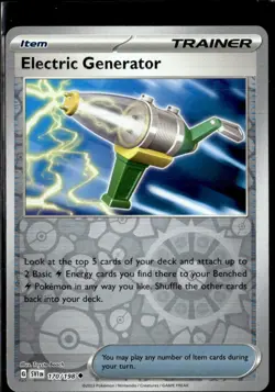 Pokemon Electric Generator 170/198 Scarlet Violet Base Reverse Holo 2 Card Lot - Image 1