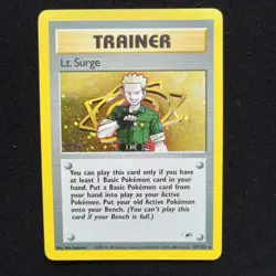#17 Lt. Surge 17/132 Gym Heroes Holo Pokemon Card TCG - Image 1