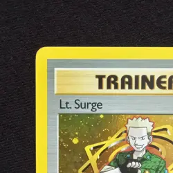 #17 Lt. Surge 17/132 Gym Heroes Holo Pokemon Card TCG - Image 2