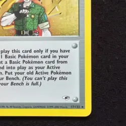 #17 Lt. Surge 17/132 Gym Heroes Holo Pokemon Card TCG - Image 4