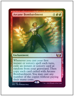 1x Arcane Bombardment, Foil, Magic the Gathering MTG NM - Image 1