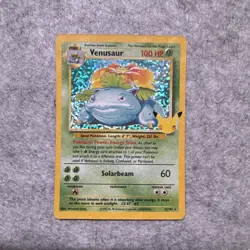 Pokemon TCG Venusaur Holo Rare Card 15/102 Celebrations 25th Anniversary - Image 1