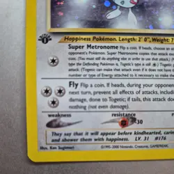 Togetic 16/111 Neo Genesis 1st Edition Holo Rare Pokemon TCG - LP Excellent - Image 3
