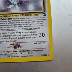 Togetic 16/111 Neo Genesis 1st Edition Holo Rare Pokemon TCG - LP Excellent - Image 4