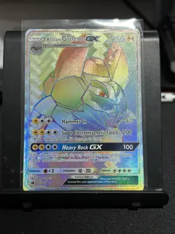 Alolan Golem GX 113/111 - Crimson Invasion - Lightly Played - Secret Rare - Image 1