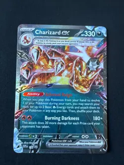 CHARIZARD EX 196 NM SCARLET & VIOLET BLACK STAR PROMO POKEMON 2025 - Image 1