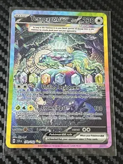 Pokemon TCG Terapagos Ex Stellar Crown 128/142 Mint Condition - Image 3