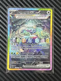 Pokemon TCG Terapagos Ex Stellar Crown 128/142 Mint Condition - Image 4