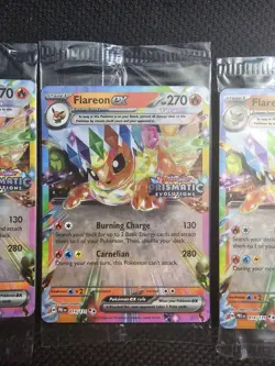 Flareon EX 014/131 Pokemon TCG: Prismatic Evolutions Stamped Promo SEALED NEW - Image 3