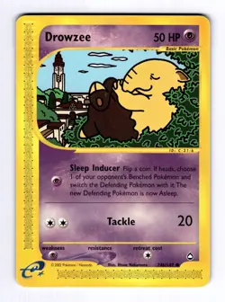 Drowzee (74b) Aquapolis #074b (2003) Common LP Pokemon - Image 1
